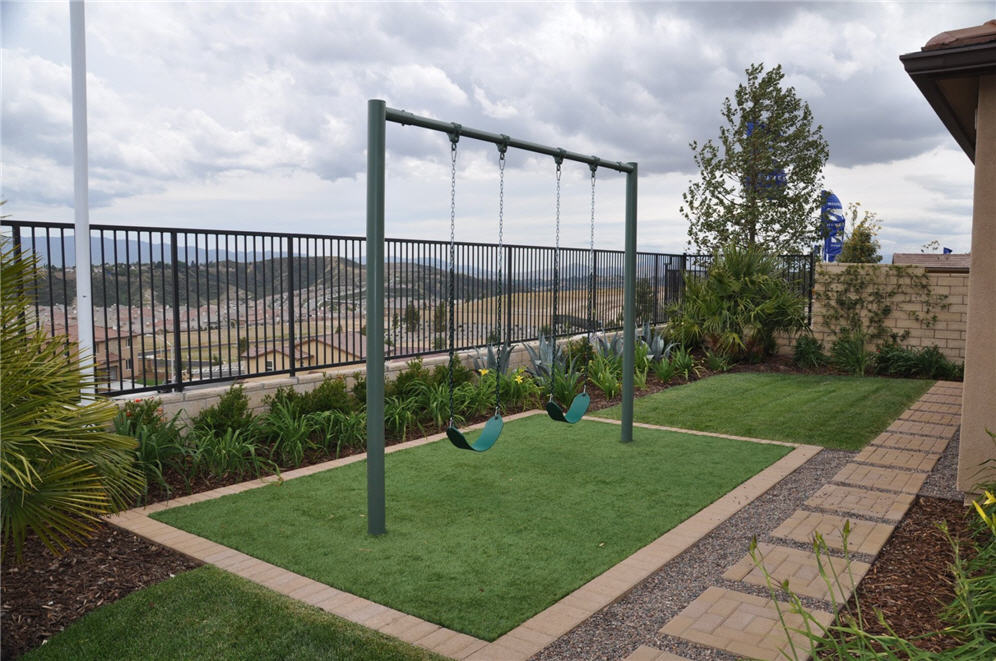 Artificial Turf and Swing Set