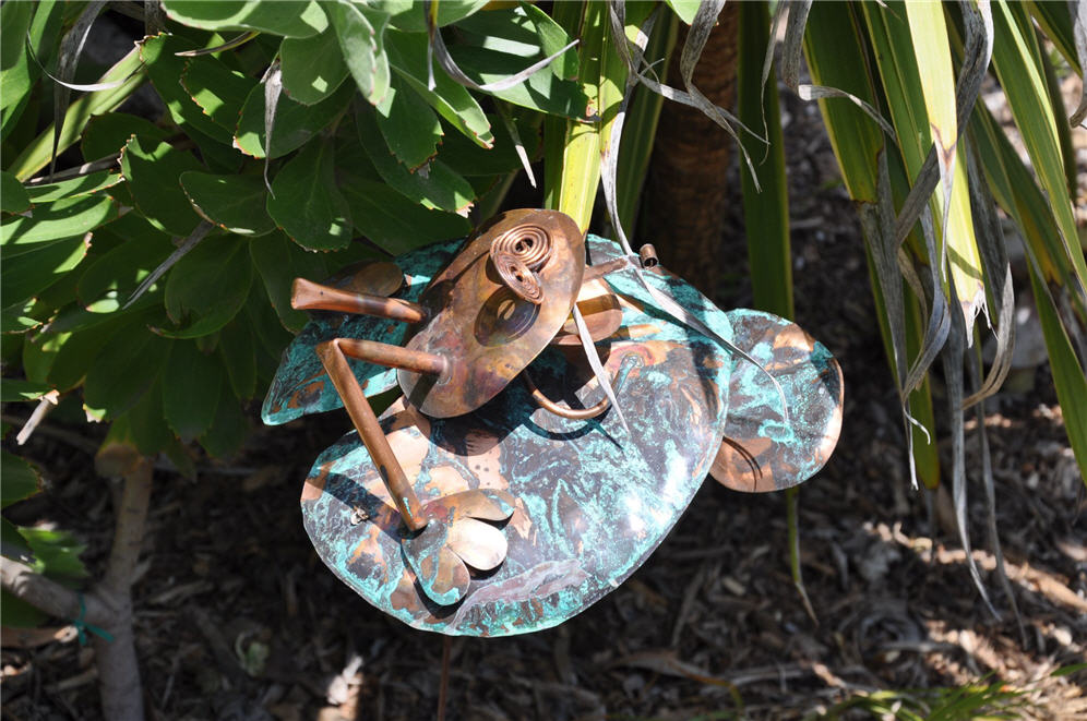 Metal Insect on Lilypad