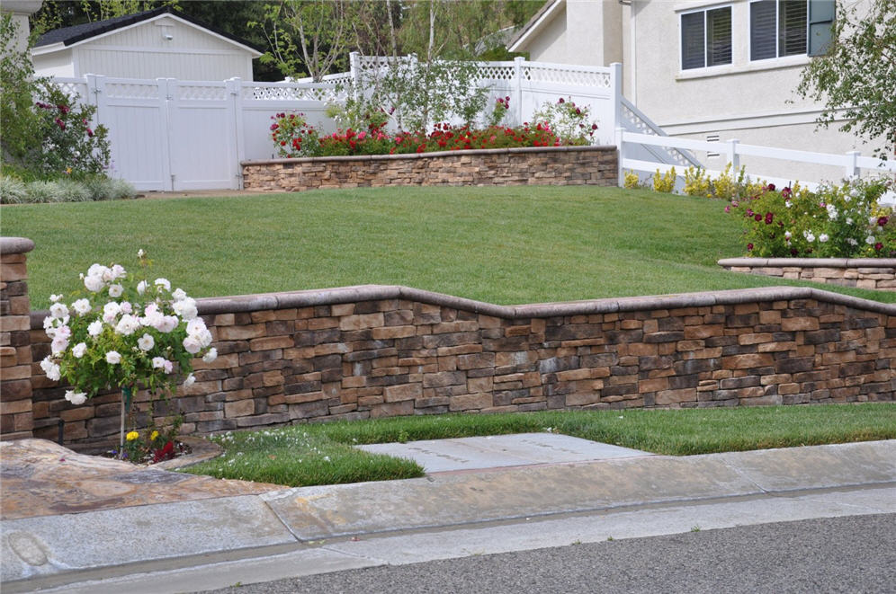 Stacked Stone Wall Terracing